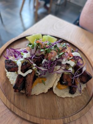Crispy chipotle sweet potato tacos at Paloma in Edinburgh