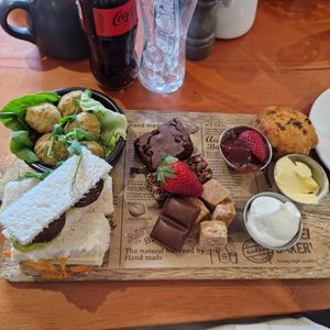 Vegan afternoon tea at The Barn at Grange Farm lowton in Warrington
