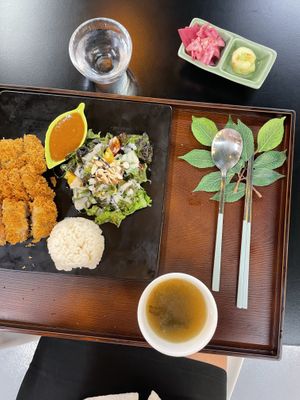 Vegan cutlet 9.900  at Vegenarang in Seoul
