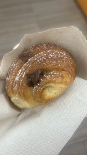 Cornetto con nocciolata  at La Fabbrica del Cornetto in Gallipoli