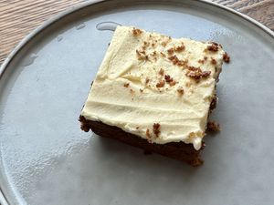 Carrot cake   at Dundreggan Rewilding Centre in Inverness