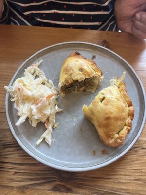 Vegan haggis pasty   at Dundreggan Rewilding Centre in Inverness