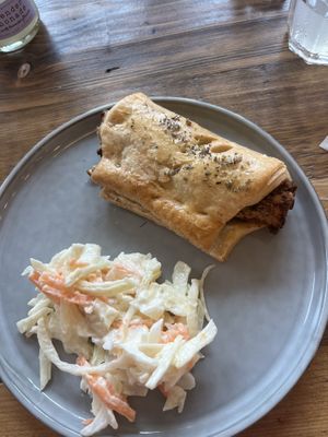 Vegan sage and apple roll   at Dundreggan Rewilding Centre in Inverness