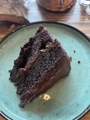 Vegan choccy cake   at Dundreggan Rewilding Centre in Inverness