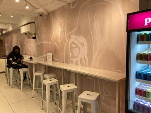 Inside seating (stools only, no tables)  at Soma Salads  in New York City