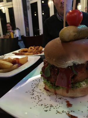 JFK -'cheese', and 'bacon' at Lily Burger in Berlin