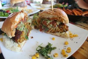 Vegantearoom at Lily Burger in Berlin