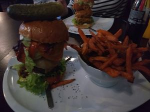 Captain Jack Sparrow vegan burger at Lily Burger in Berlin