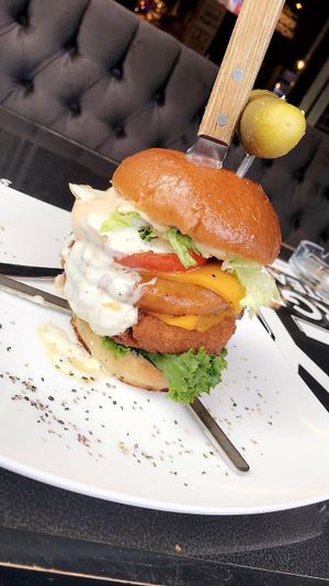 vegan burger at Lily Burger in Berlin