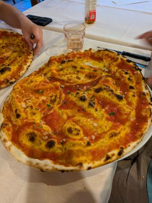 Focaccia marinara at Agriturismo il Mulino d'Ortano in Forli