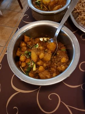 Chann masala (let's saucy than normal but still very nice) at Sabor da India in Funchal