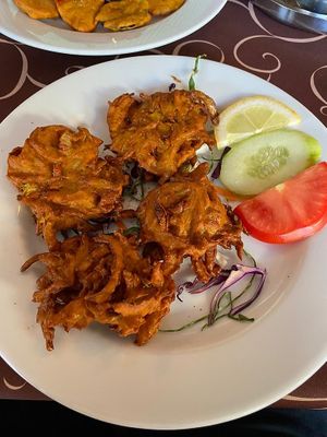  Vegan onion bhaji   at Sabor da India in Funchal