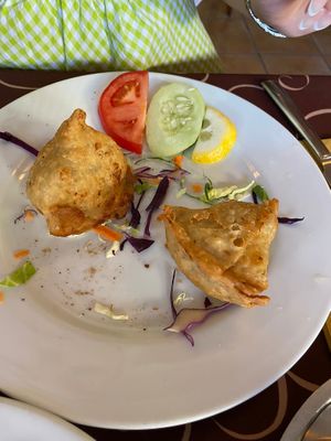 Vegan samosa  at Sabor da India in Funchal
