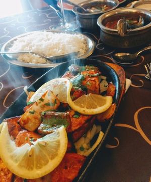 Vegetarian tandoor, yammy! at Sabor da India in Funchal