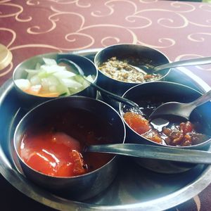 The top right was super spicy and delicious.  at Sabor da India in Funchal