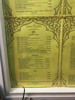 Menu 3 at Sabor da India in Funchal