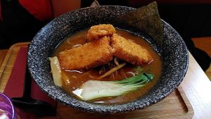 Tofu ramen at Ran Ramen in Vilanova I La Geltru