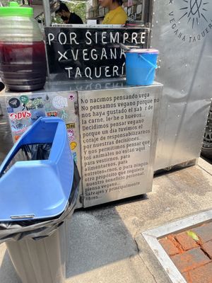   at Por Siempre Vegana - Food Stall in Mexico City