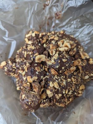 Chocolate orange with hazelnuts at Por Siempre Vegana - Food Stall in Mexico City
