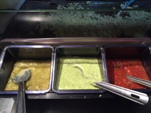 Las salsas at Por Siempre Vegana - Food Stall in Mexico City