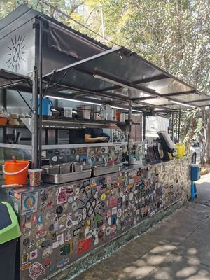 Food stall at Por Siempre Vegana - Food Stall in Mexico City