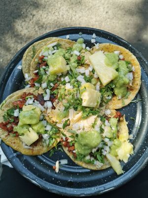 Al pastor at Por Siempre Vegana - Food Stall in Mexico City