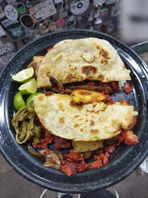 Gringa de pastor at Por Siempre Vegana - Food Stall in Mexico City