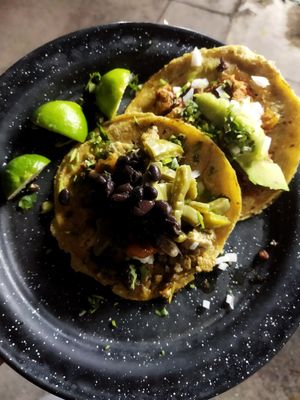 Chimichurri y cecina. Este último me encantó. at Por Siempre Vegana - Food Stall in Mexico City