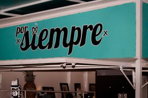 Por Siempre logo at Por Siempre Vegana - Food Stall in Mexico City