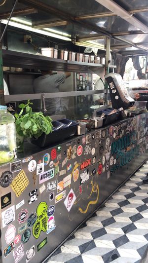 Food trucks at Por Siempre Vegana - Food Stall in Mexico City