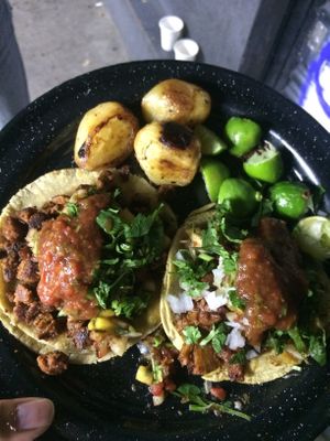 Tacos al Pastor (Order of 5 45 Pesos!) at Por Siempre Vegana - Food Stall in Mexico City