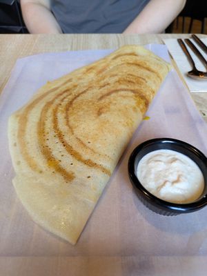 Potato and coconut dosa at Shlen - Chamberi in Madrid