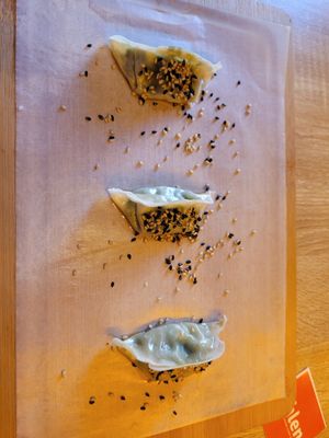 Gyoza puerro at Shlen - Chamberi in Madrid