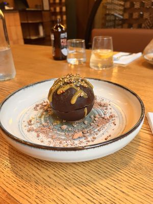 chocolate mousse  at Maneki in Birmingham
