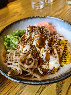 Donburi Crispy Tofu Bowl at Maneki in Birmingham