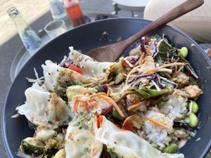 Strickly Veggie Dumpling Bowl  at Kuku Kane in Frankfurt