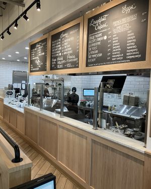 Ordering counter at Sweet Paris Crêperie & Café in Bloomington