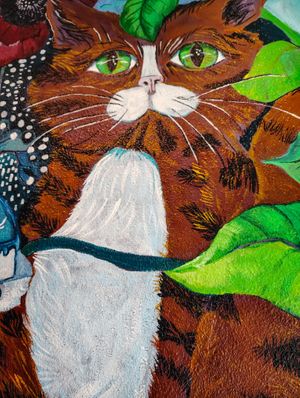 Mural by Katie Sevigny a local artist in Portland, Oregon at Likely Ivy in Portland