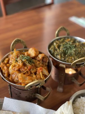 Curry. There are naturally vegan curry & you also can ask questions to make a few as vegan options.   at Ganges in Yongin