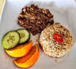 Bak chor mee at San Seng Tong Buddhist Association - 三圣佛堂 绿茶坊 in Kuching