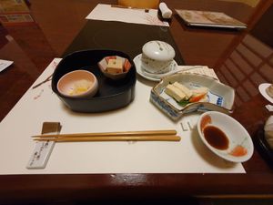Part of tofu set meal. at Umenohana Momochiten - 梅の花 百道店 in Fukuoka