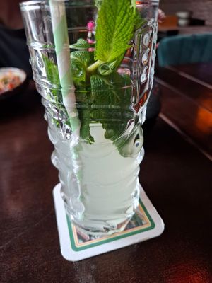 Homemade lemonade at Moon Restaurant in Altdorf