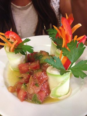 zucchini wraps at Green Cafe & Shop in Lviv