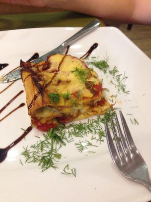 lasagne  at Green Cafe & Shop in Lviv