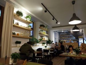 main area at Green Cafe & Shop in Lviv