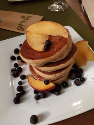 Pancakes at Green Cafe & Shop in Lviv