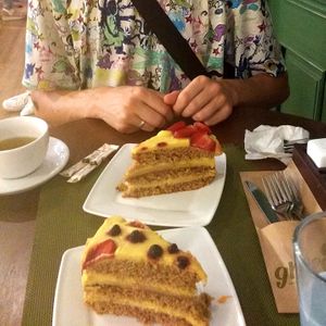 Cakes at Green Cafe & Shop in Lviv