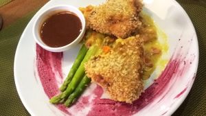 Grilled tofu ✨ at Green Cafe & Shop in Lviv