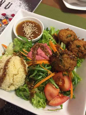 Dinner at Green Cafe & Shop in Lviv