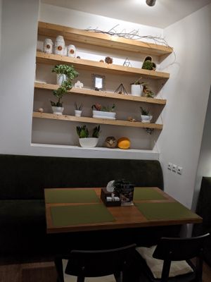 interior at Green Cafe & Shop in Lviv